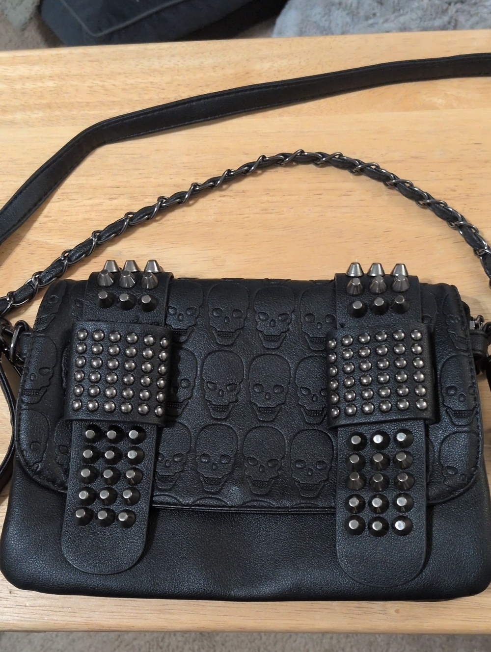 Goth Skull Studded Purse